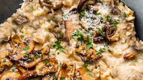 Baked Chicken & Porcini Risotto