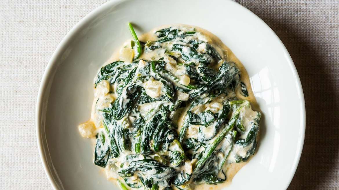 Wilted Spinach With Yoghurt