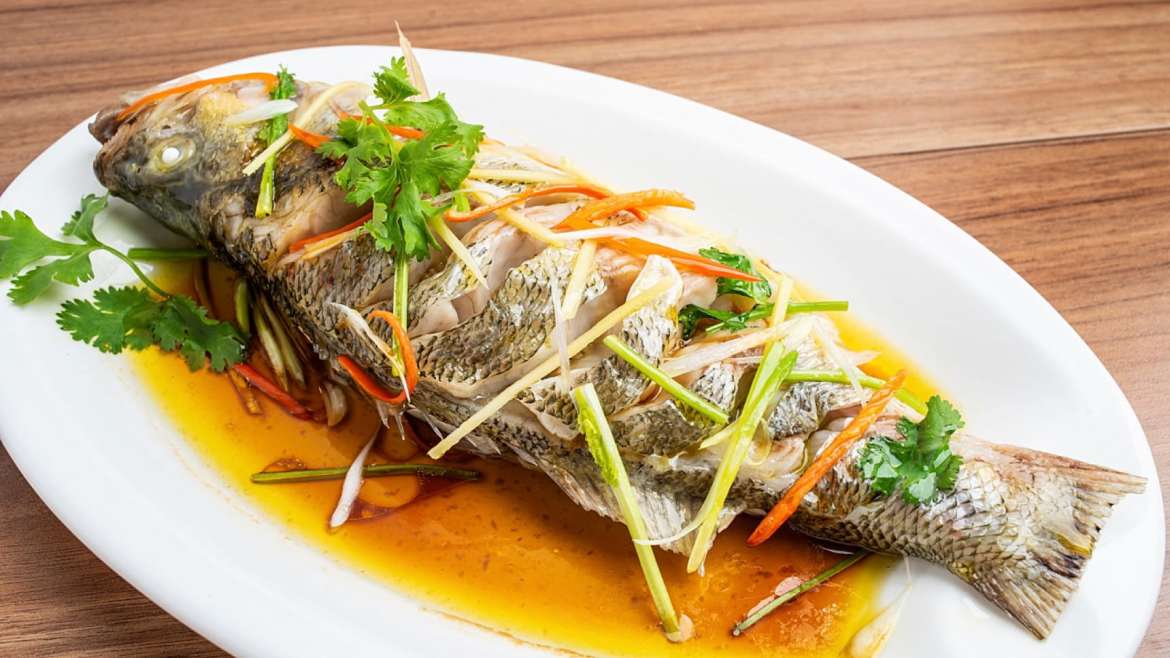 Asian-Steamed Sea Bass